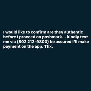 Meet your Posher, F I'm interested in your item I just liked text me: 8022129800